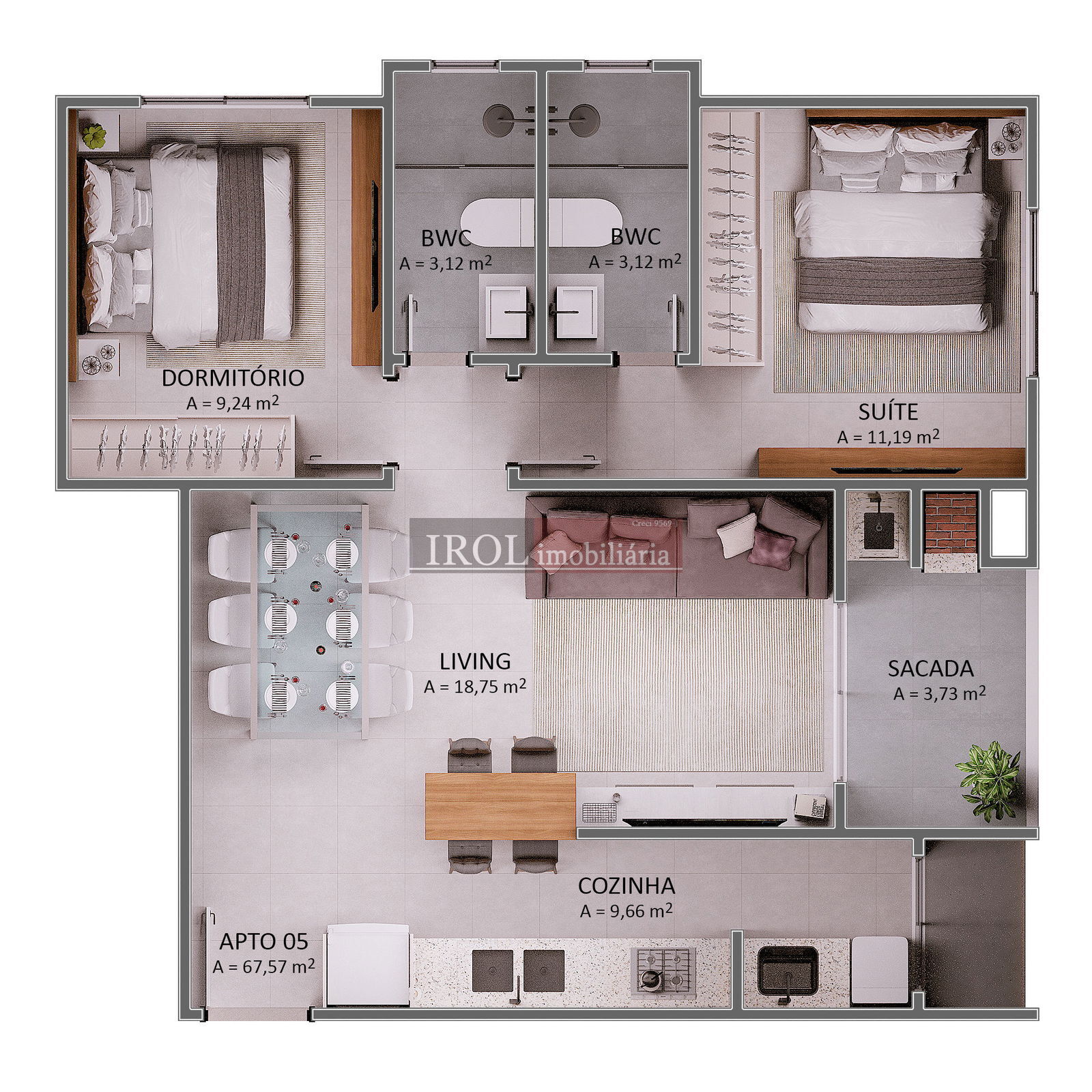 Apartamento à venda com 2 quartos, 67m² - Foto 29