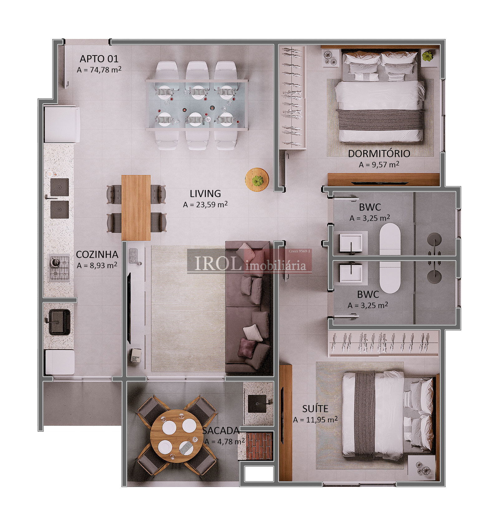 Apartamento à venda com 2 quartos, 67m² - Foto 25