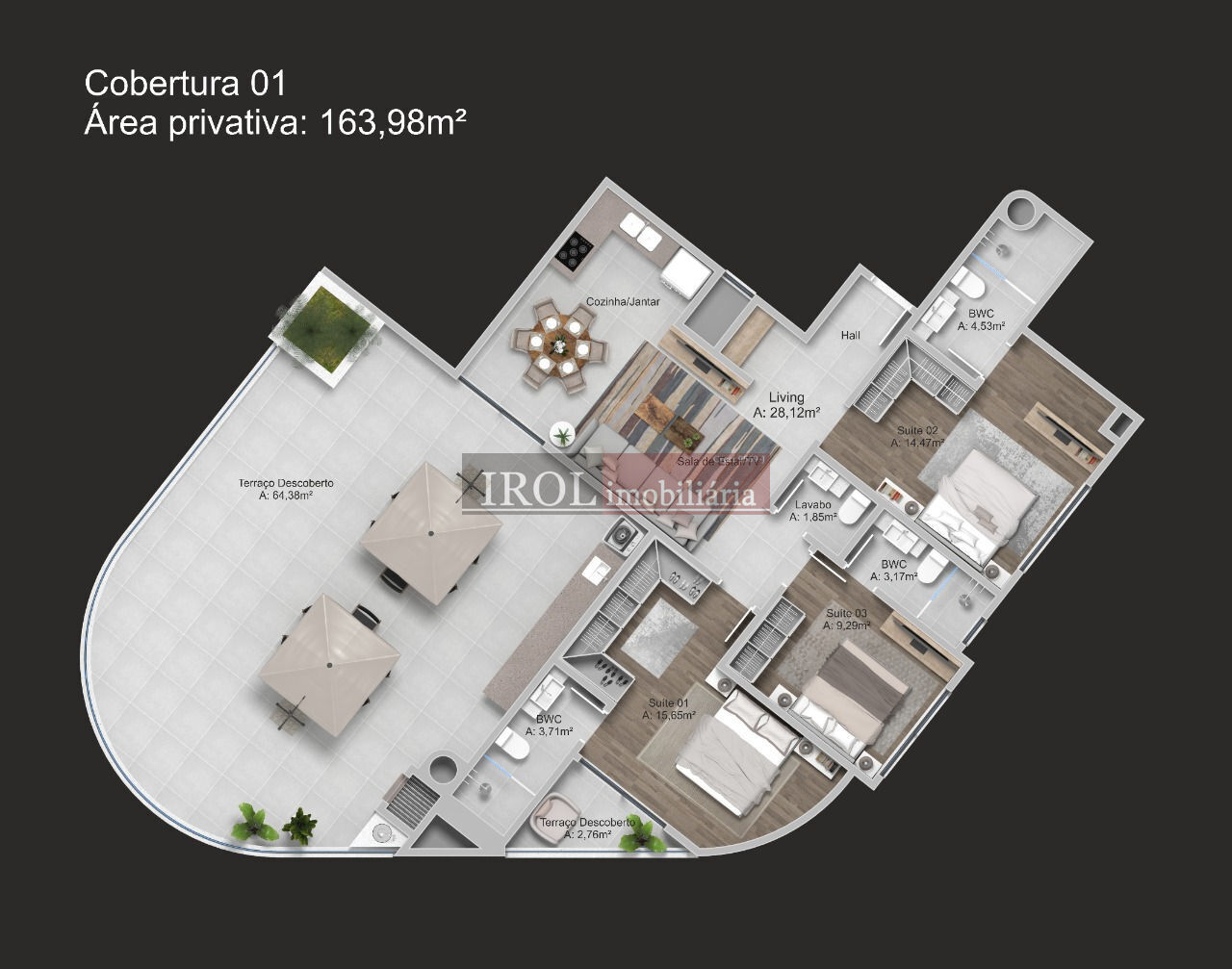 Apartamento à venda com 3 quartos, 100m² - Foto 29