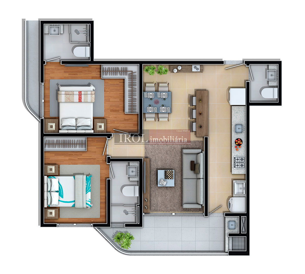 Apartamento à venda com 4 quartos, 220m² - Foto 60