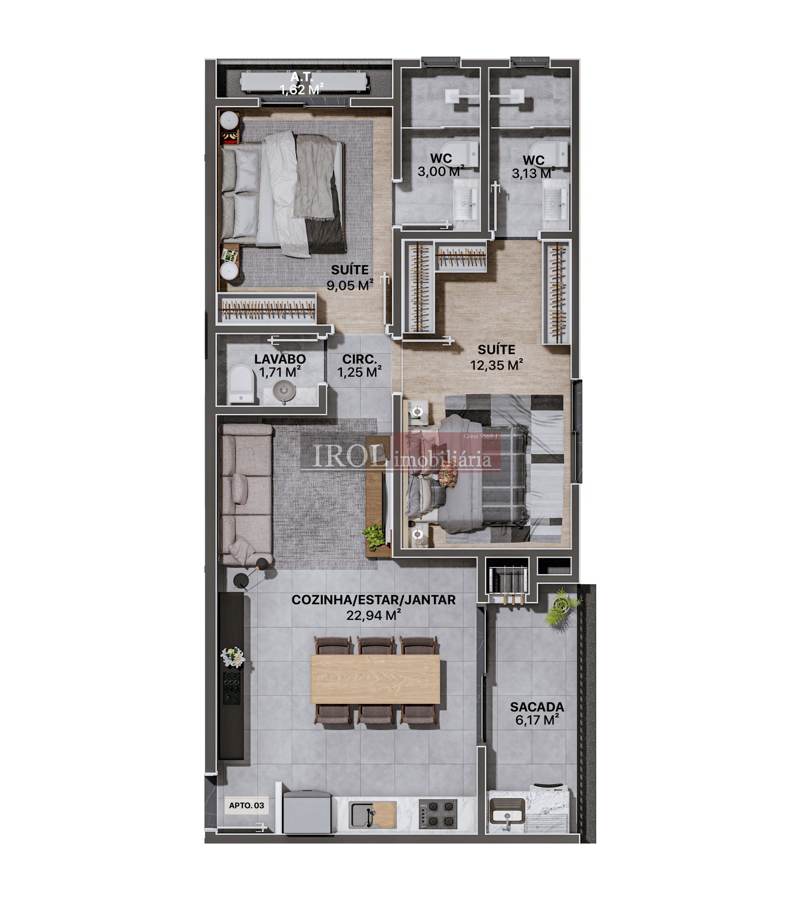 Apartamento à venda com 2 quartos, 92m² - Foto 14