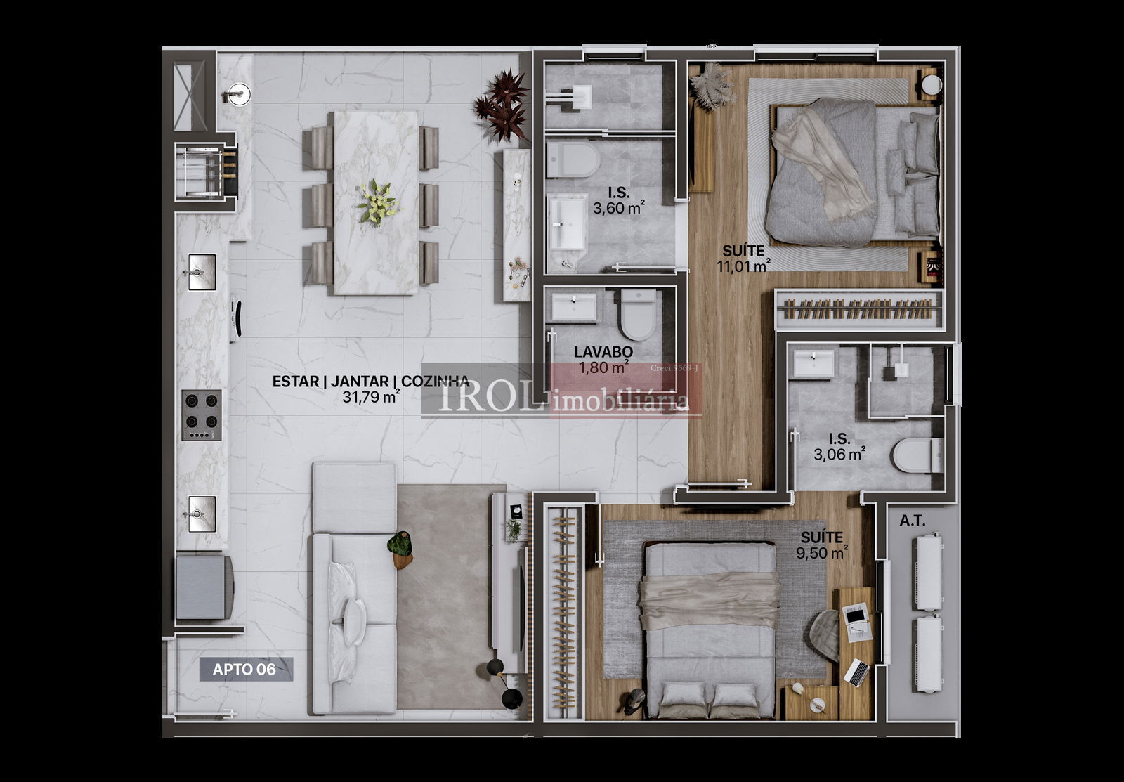 Apartamento à venda com 3 quartos, 92m² - Foto 35