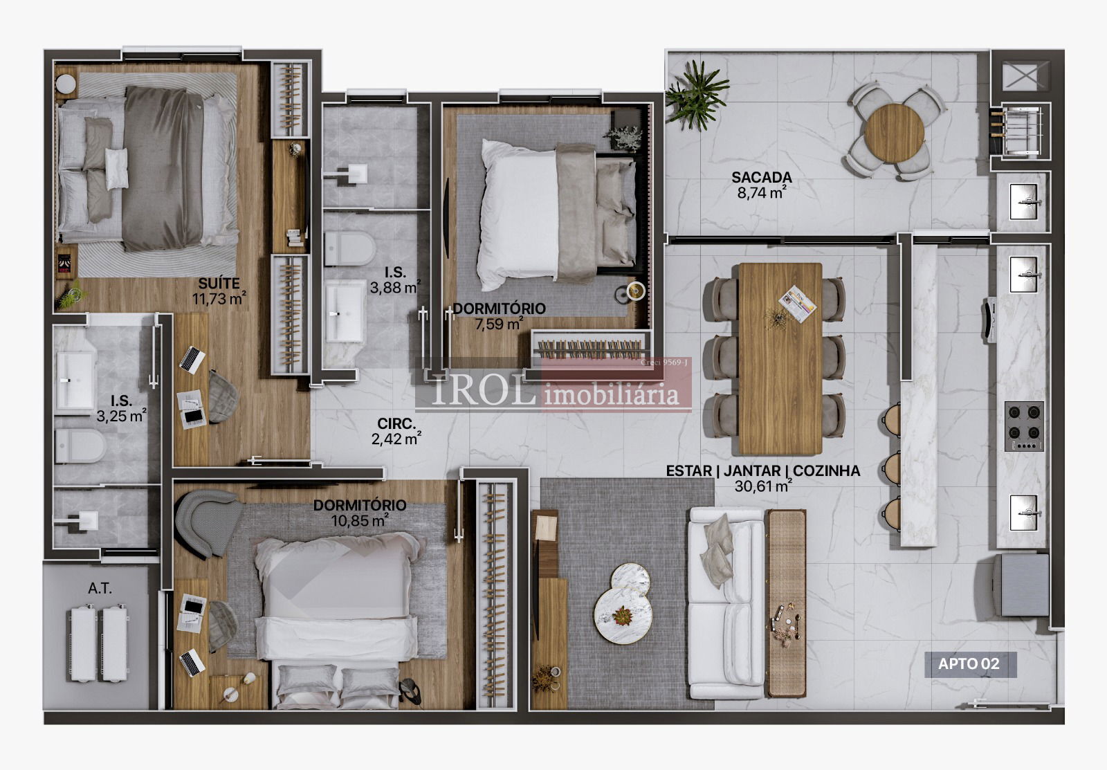 Apartamento à venda com 3 quartos, 92m² - Foto 34