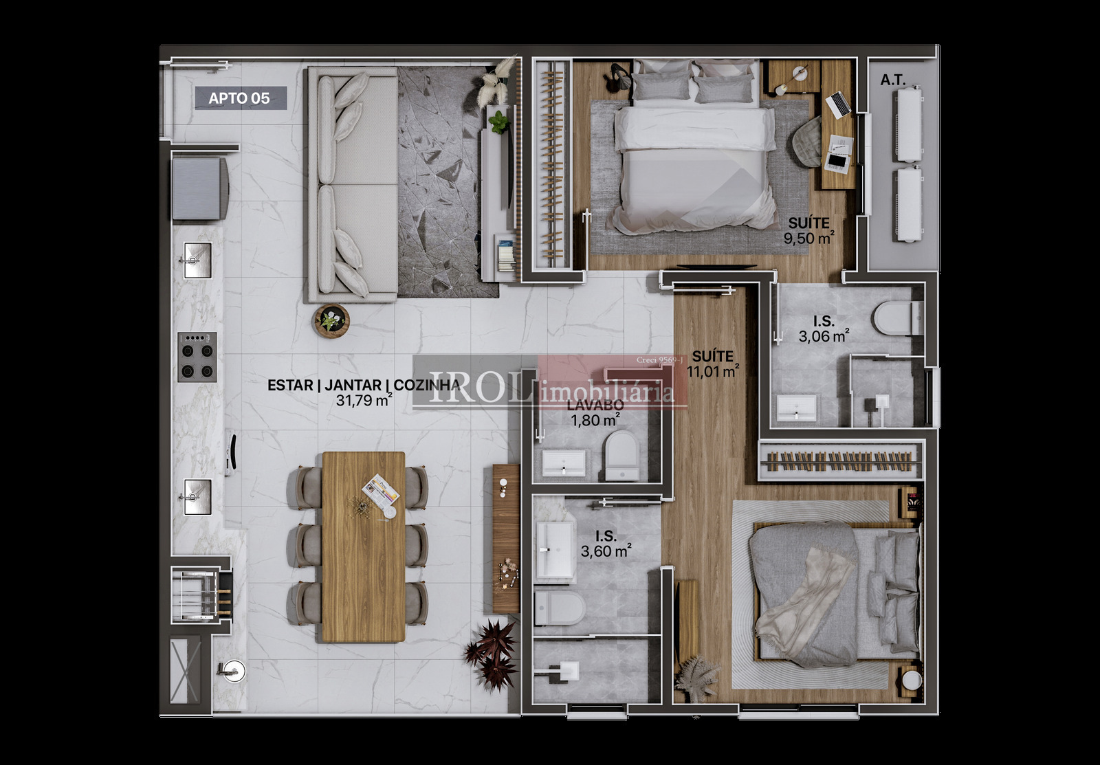 Apartamento à venda com 3 quartos, 92m² - Foto 36