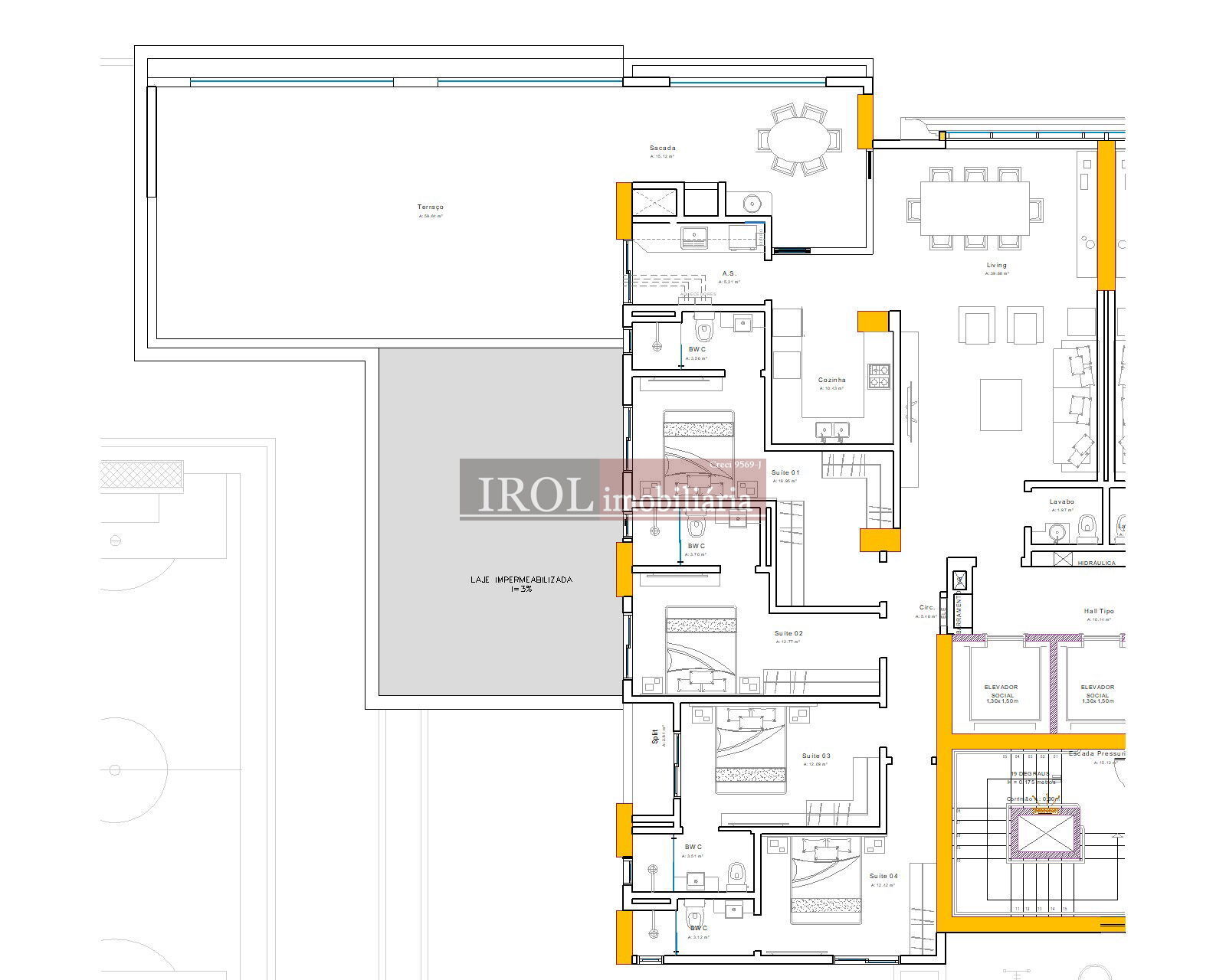 Apartamento à venda com 4 quartos, 169m² - Foto 20