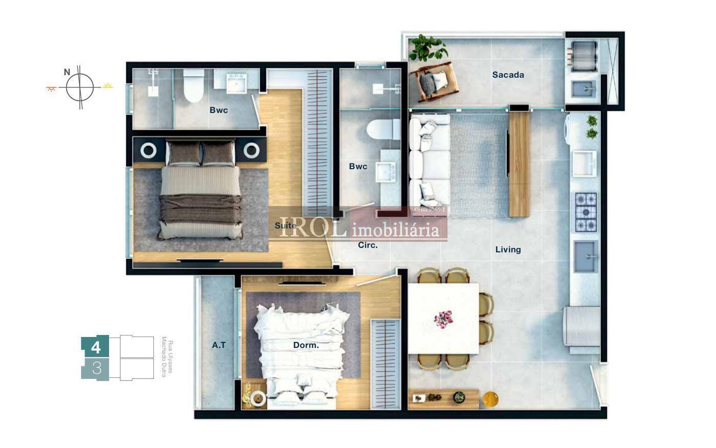 Apartamento à venda com 3 quartos, 102m² - Foto 12