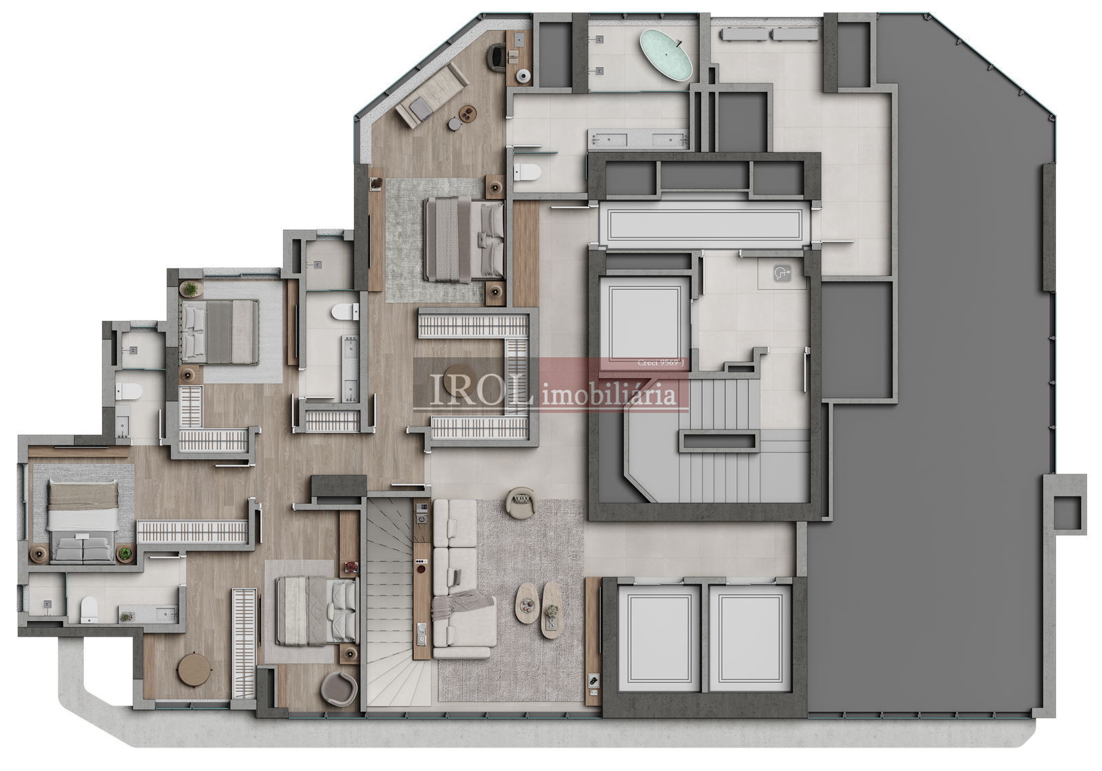 Apartamento à venda com 4 quartos, 182m² - Foto 38