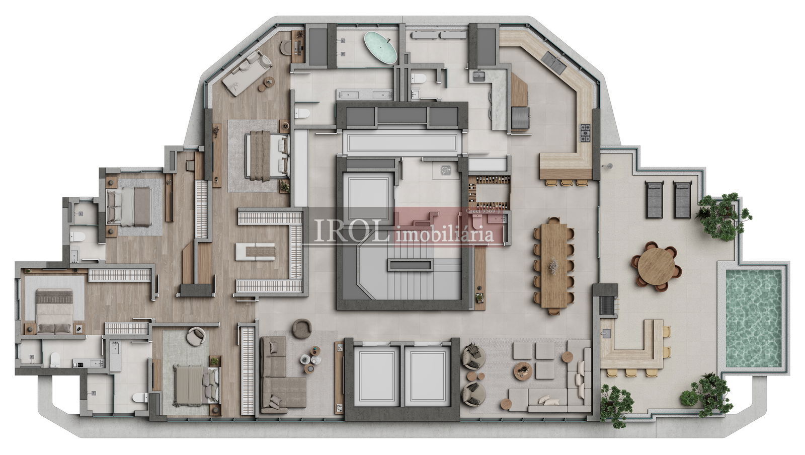 Apartamento à venda com 4 quartos, 182m² - Foto 40