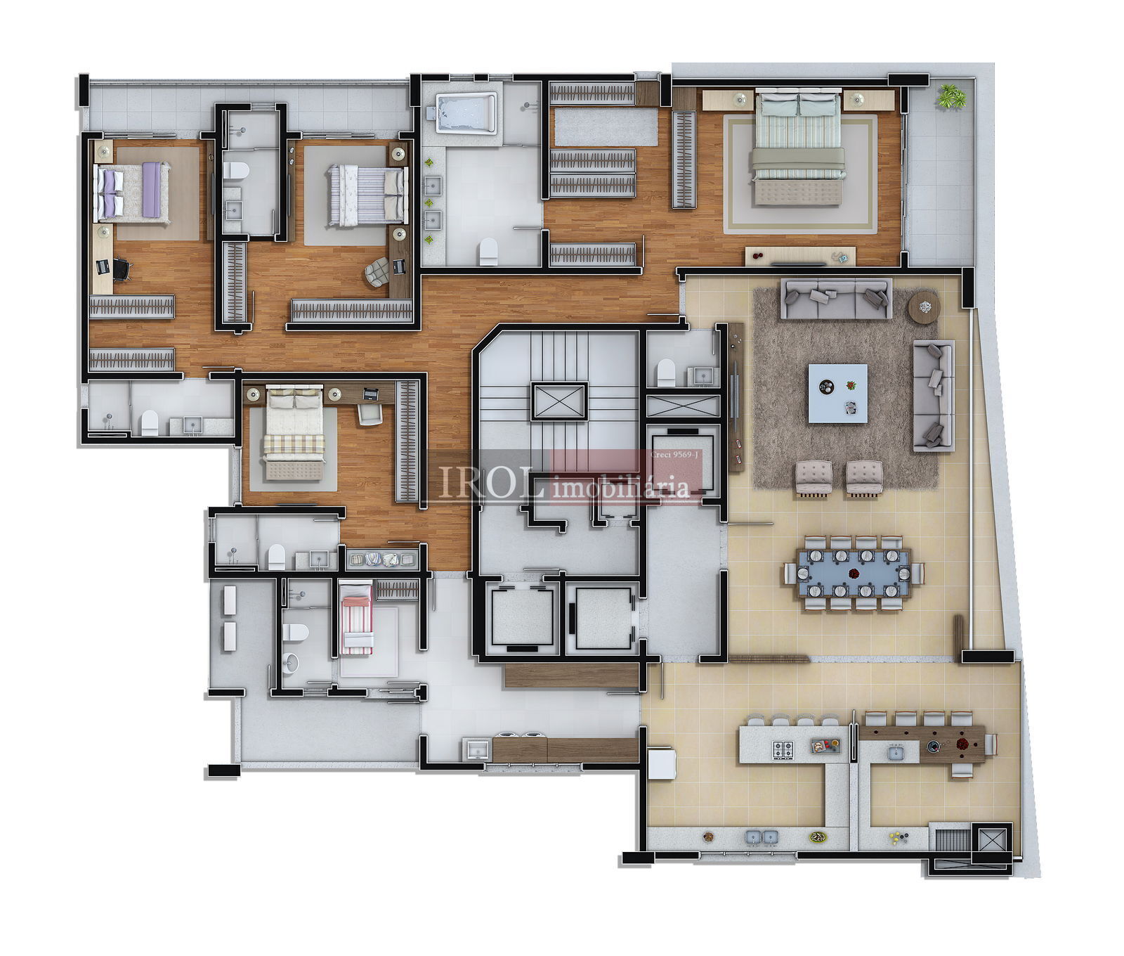 Apartamento à venda com 4 quartos, 322m² - Foto 31