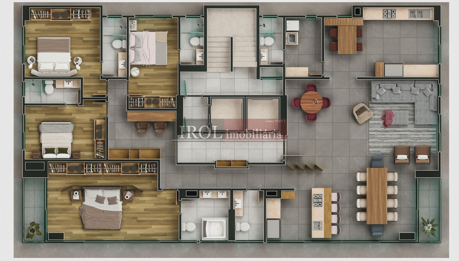 Apartamento à venda com 4 quartos, 265m² - Foto 11