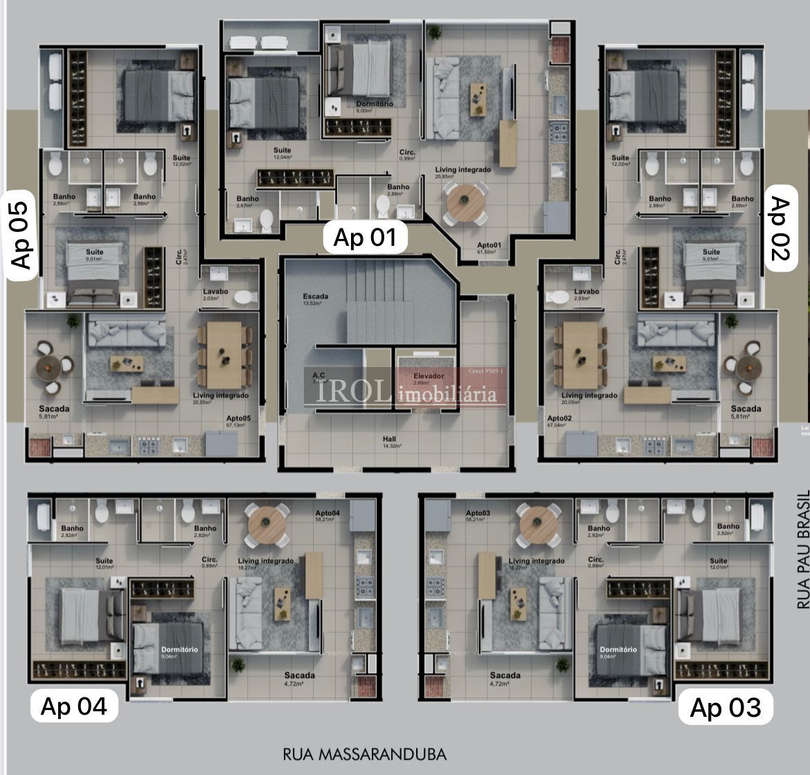 Apartamento à venda com 2 quartos, 67m² - Foto 8