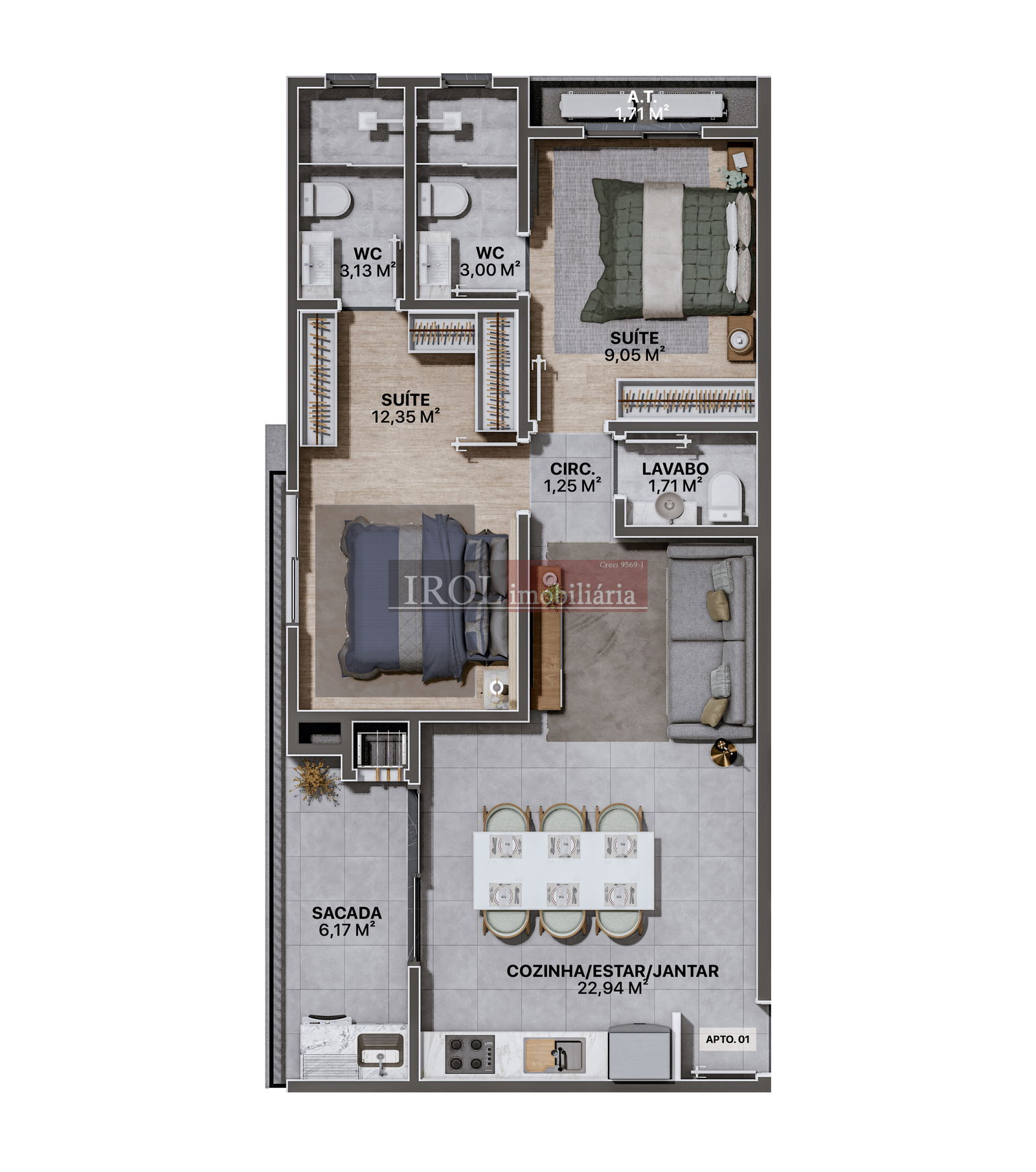 Apartamento à venda com 2 quartos, 92m² - Foto 16