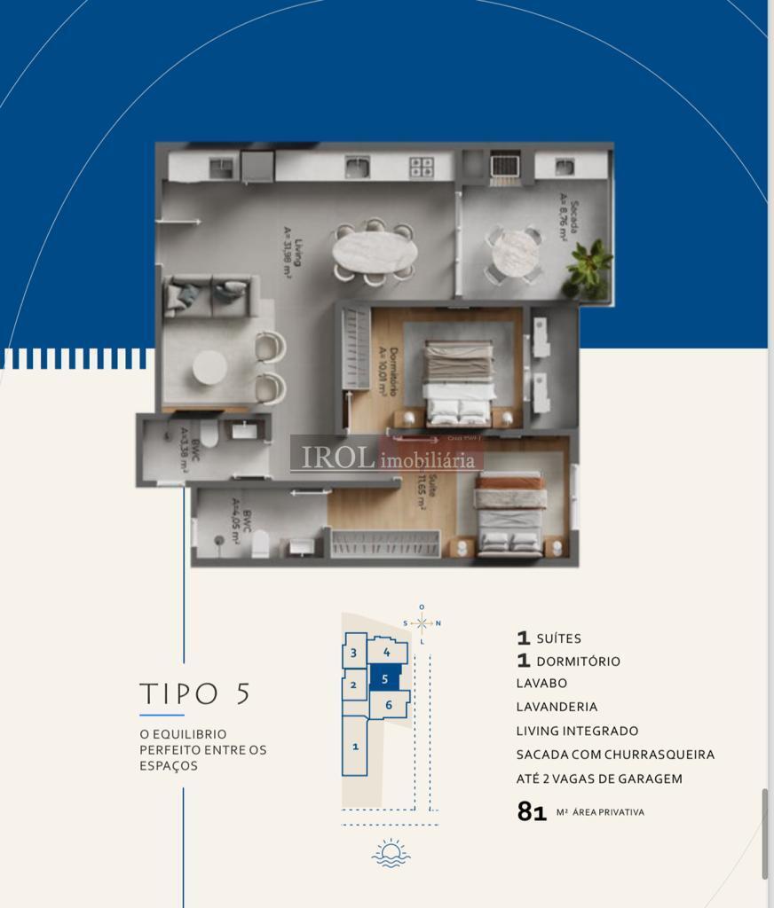 Apartamento à venda com 1 quarto, 82m² - Foto 17