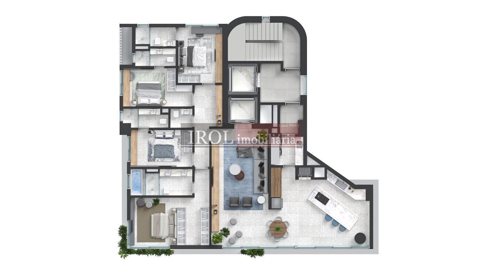 Apartamento à venda com 4 quartos, 344m² - Foto 28