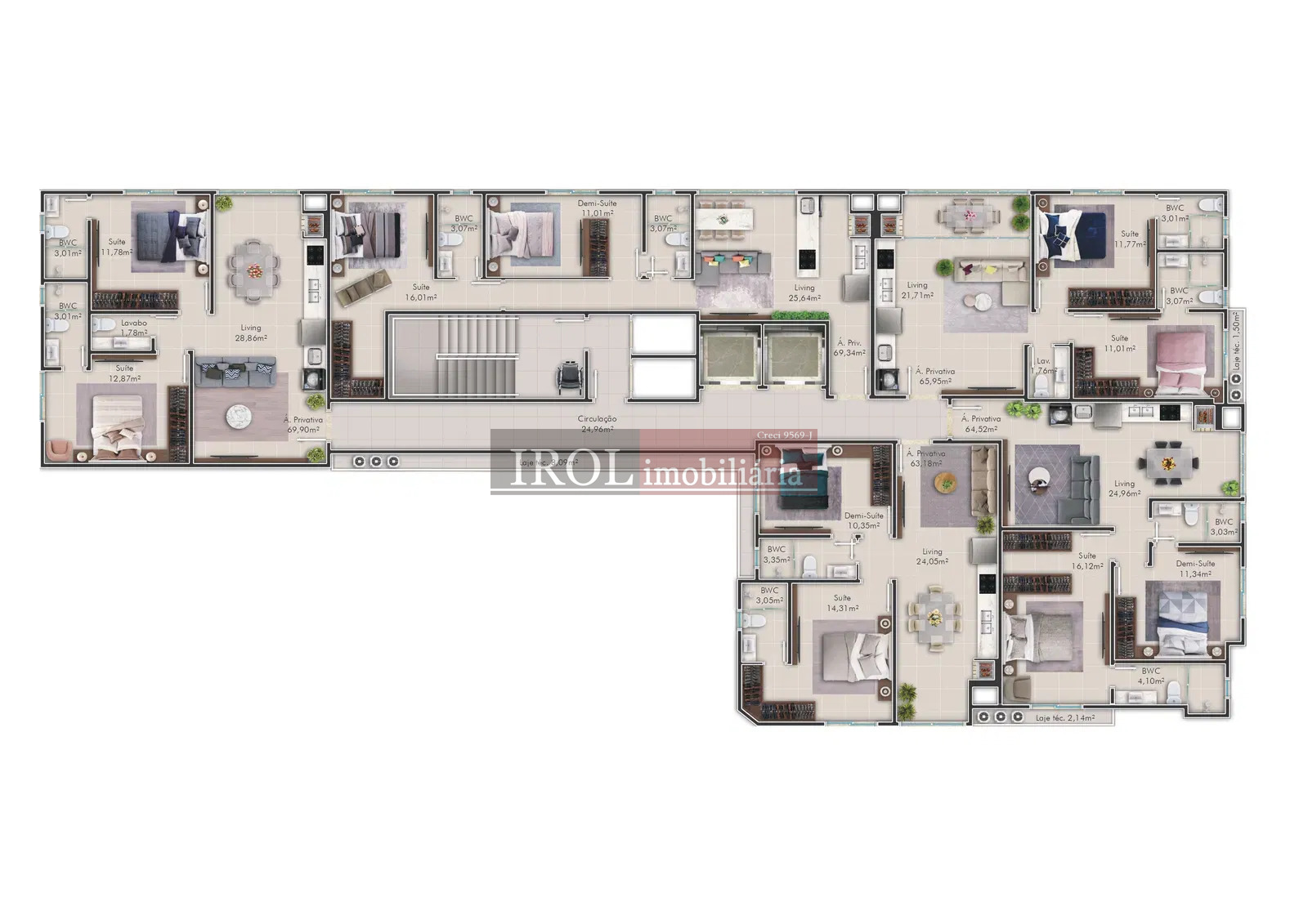 Apartamento à venda com 2 quartos, 67m² - Foto 18