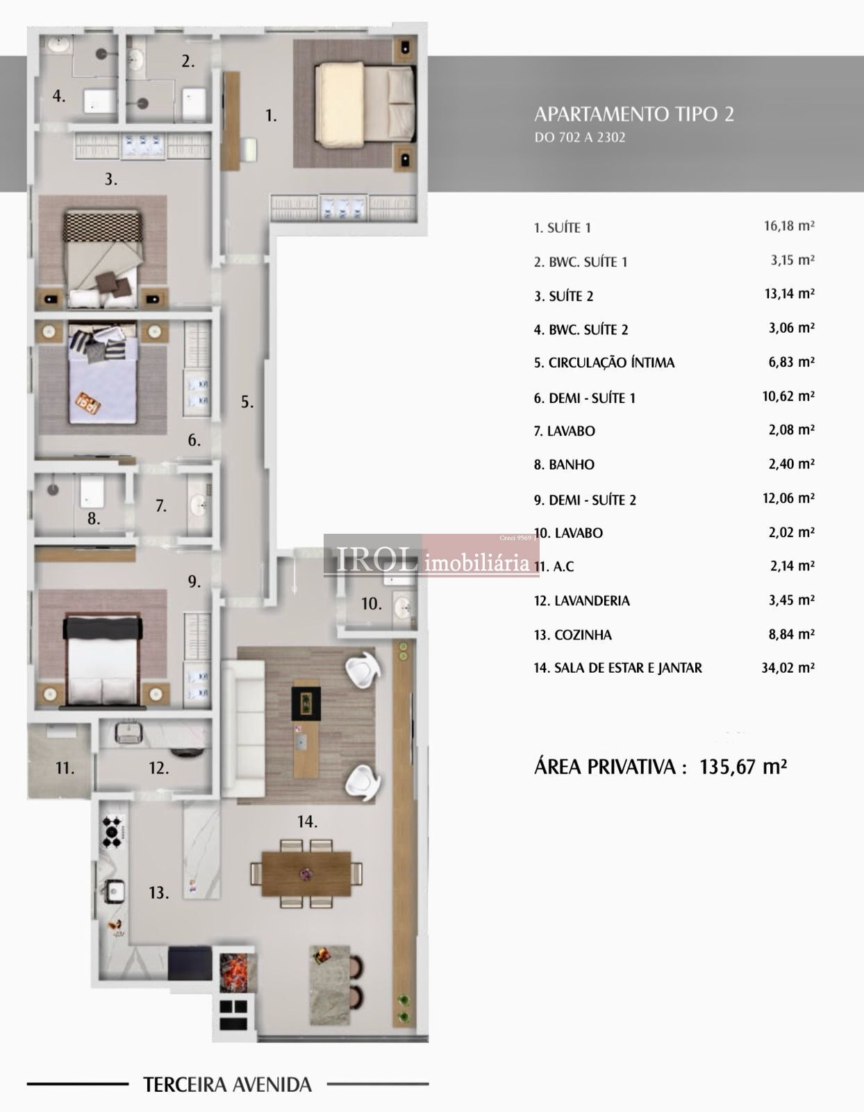 Apartamento à venda com 4 quartos, 136m² - Foto 15