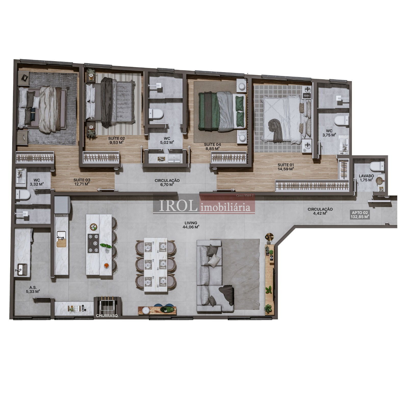 Apartamento à venda com 4 quartos, 144m² - Foto 18