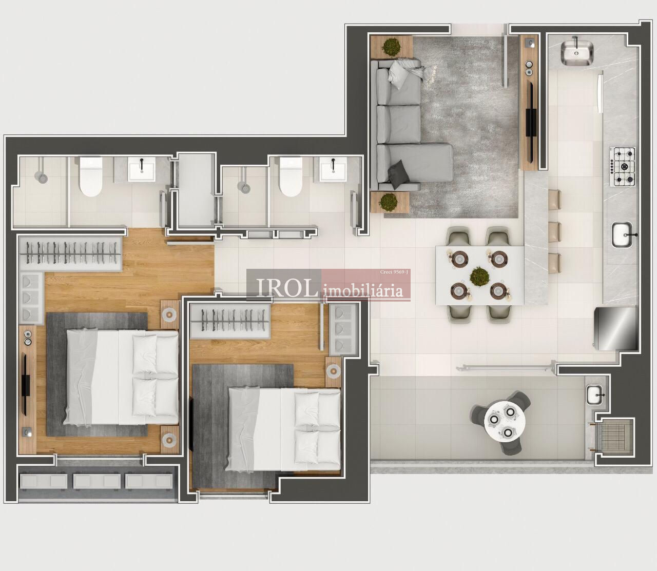 Apartamento à venda com 2 quartos, 73m² - Foto 51