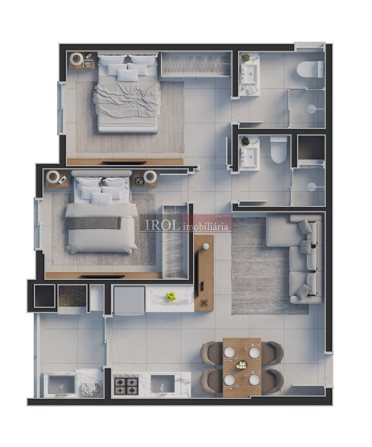 Apartamento à venda com 2 quartos, 55m² - Foto 25