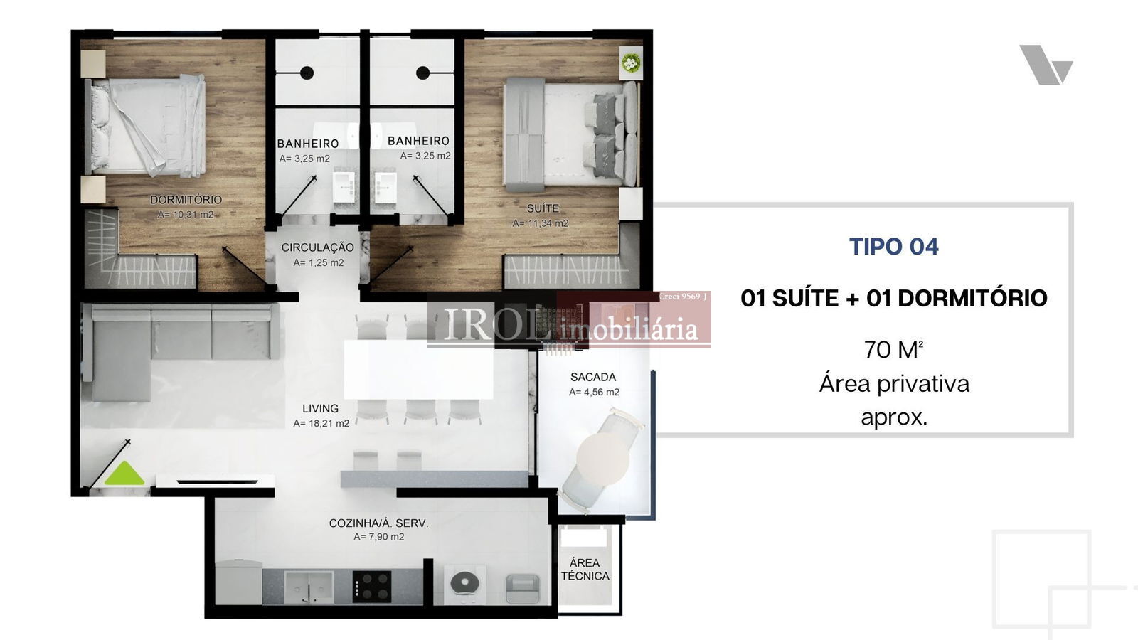 Apartamento à venda com 2 quartos, 70m² - Foto 24