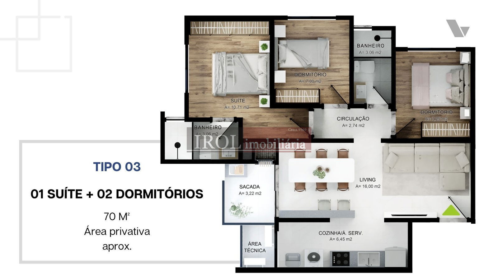 Apartamento à venda com 2 quartos, 70m² - Foto 20