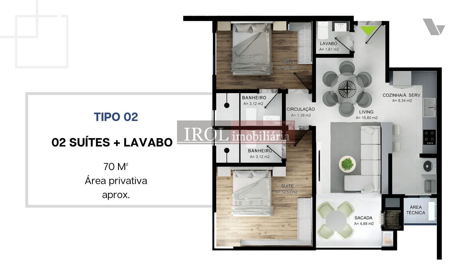 Apartamento à venda com 2 quartos, 70m² - Foto 21