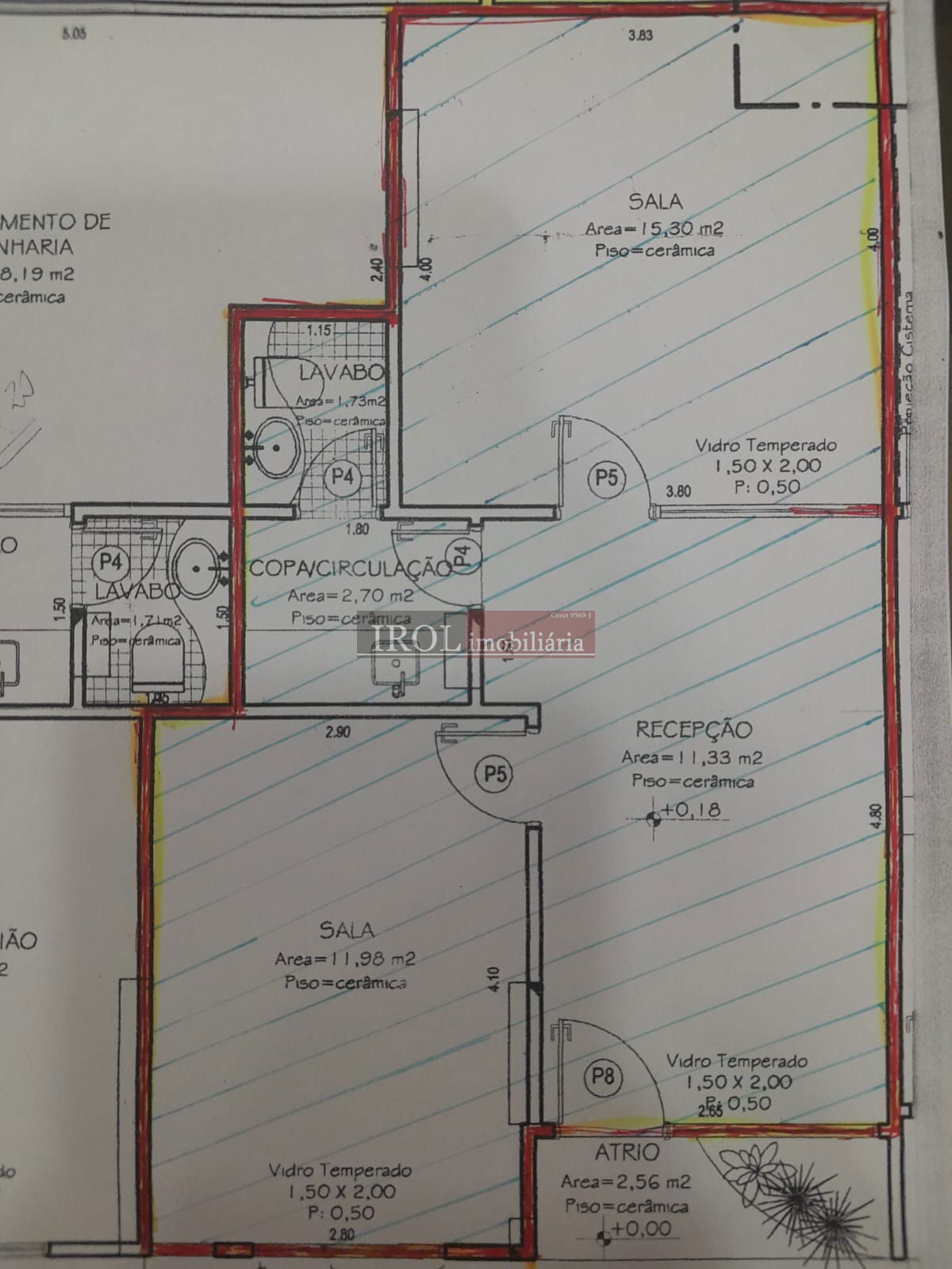 Conjunto Comercial-Sala para alugar, 51m² - Foto 6