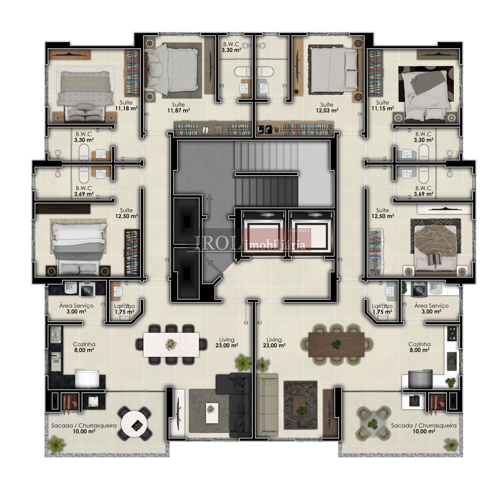 Apartamento à venda com 3 quartos, 106m² - Foto 7