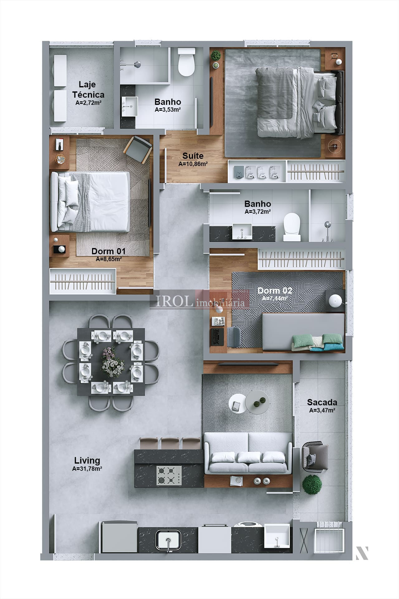 Apartamento à venda com 2 quartos, 80m² - Foto 18