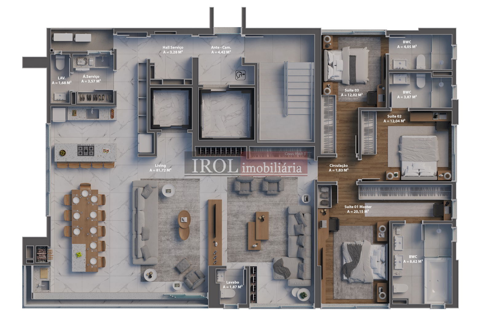 Apartamento à venda com 4 quartos, 190m² - Foto 32