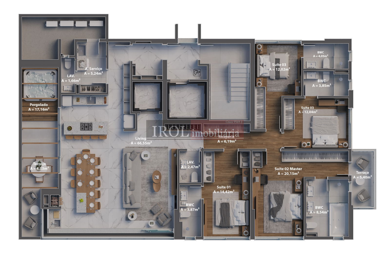 Apartamento à venda com 4 quartos, 190m² - Foto 36