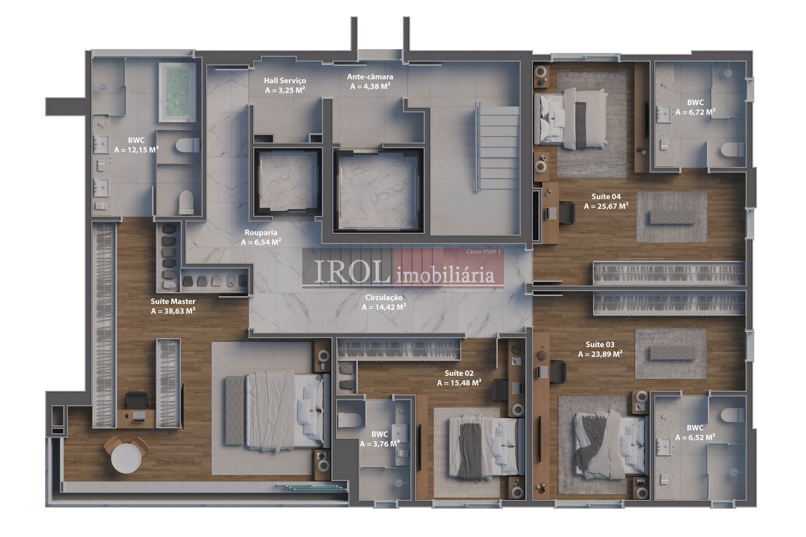 Apartamento à venda com 4 quartos, 190m² - Foto 38