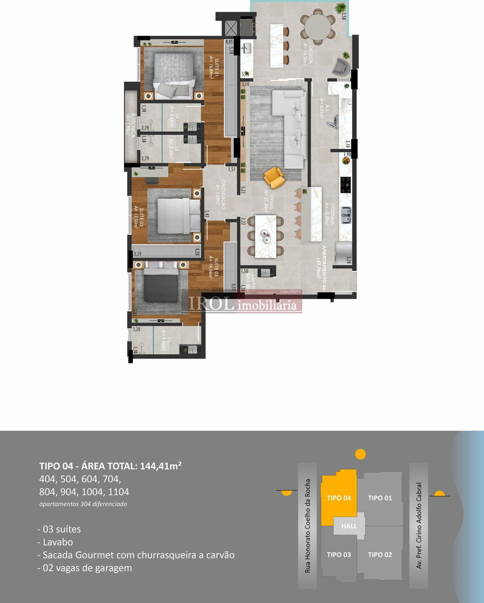 Apartamento à venda com 3 quartos, 153m² - Foto 15