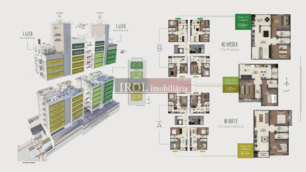 Apartamento à venda com 2 quartos, 54m² - Foto 16