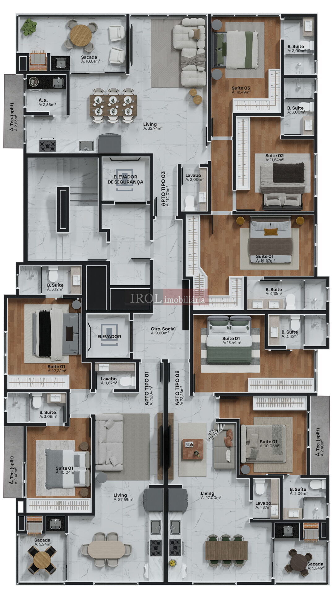 Apartamento à venda com 2 quartos, 72m² - Foto 28