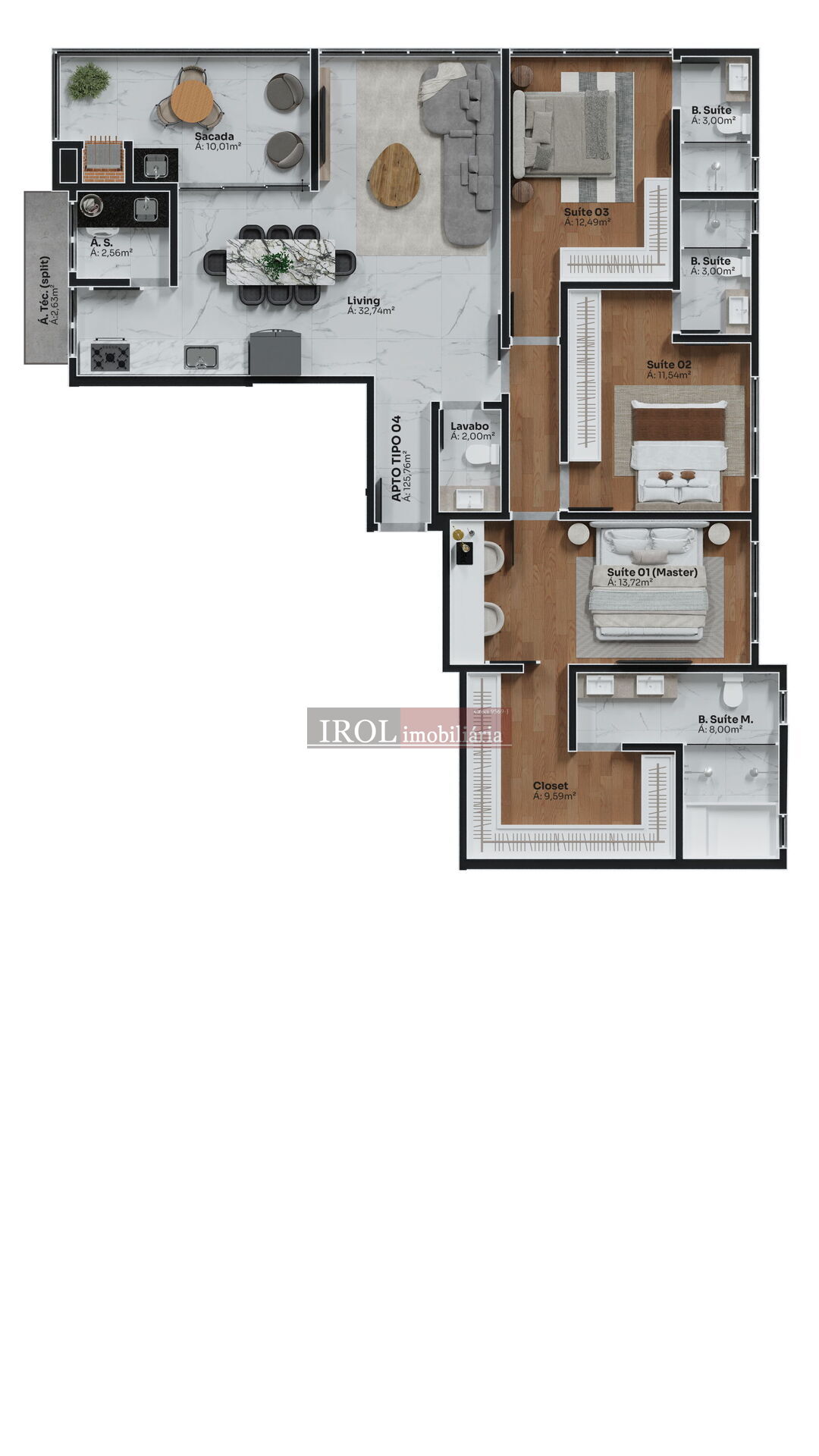 Apartamento à venda com 2 quartos, 72m² - Foto 24