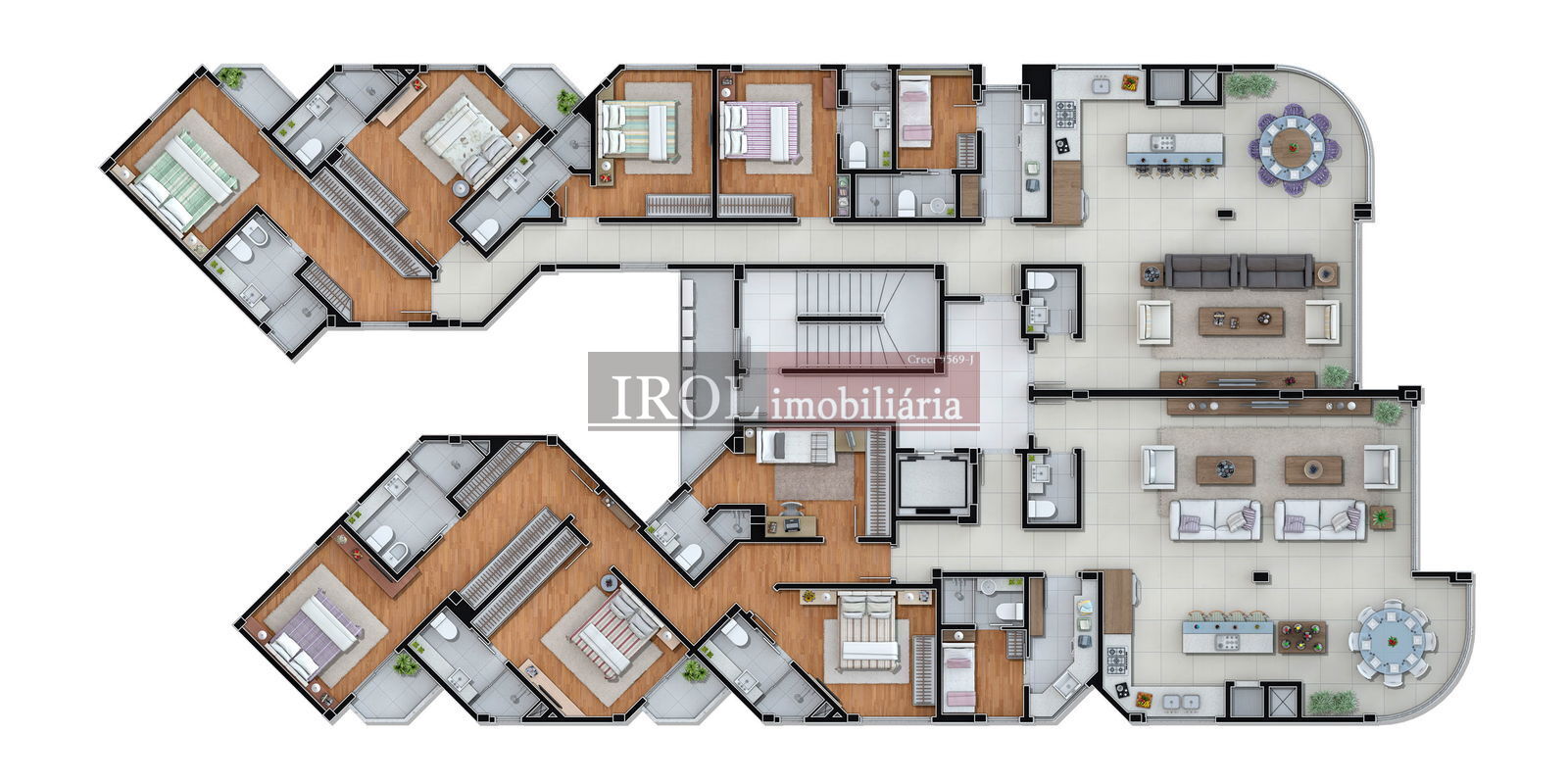 Apartamento à venda com 4 quartos, 203m² - Foto 14