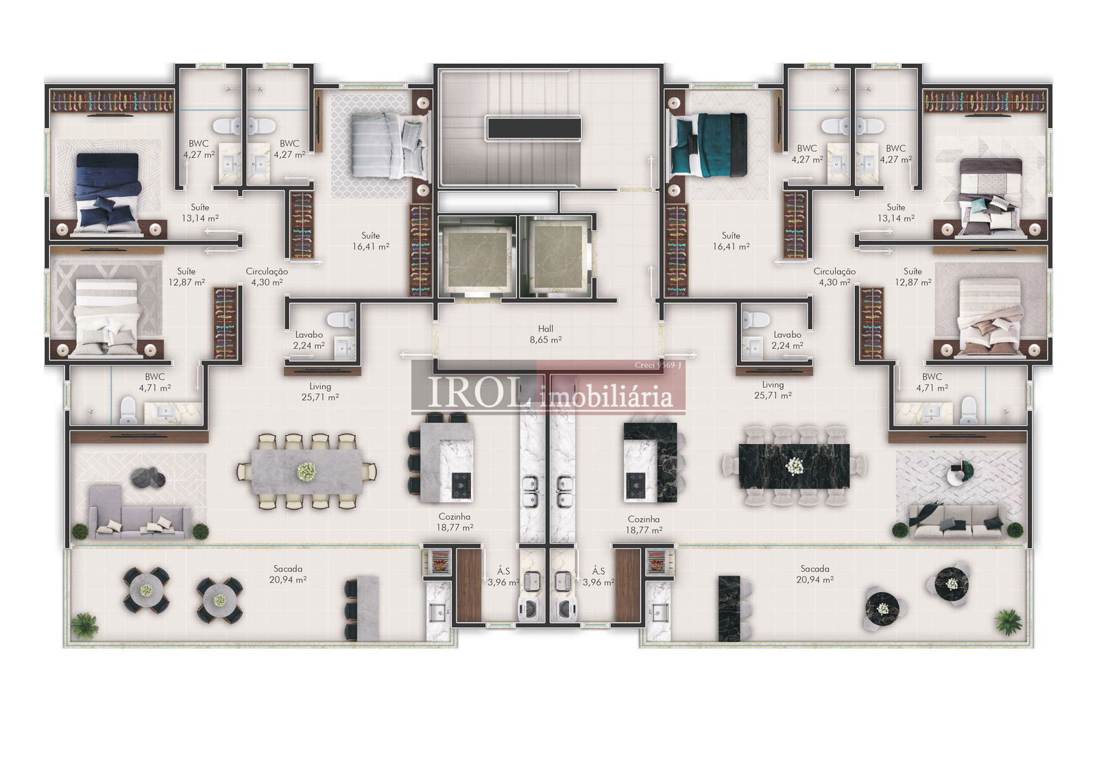 Apartamento à venda com 3 quartos, 151m² - Foto 14