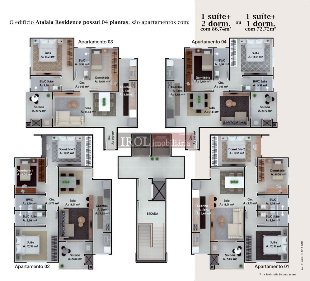 Apartamento à venda com 3 quartos, 86m² - Foto 10