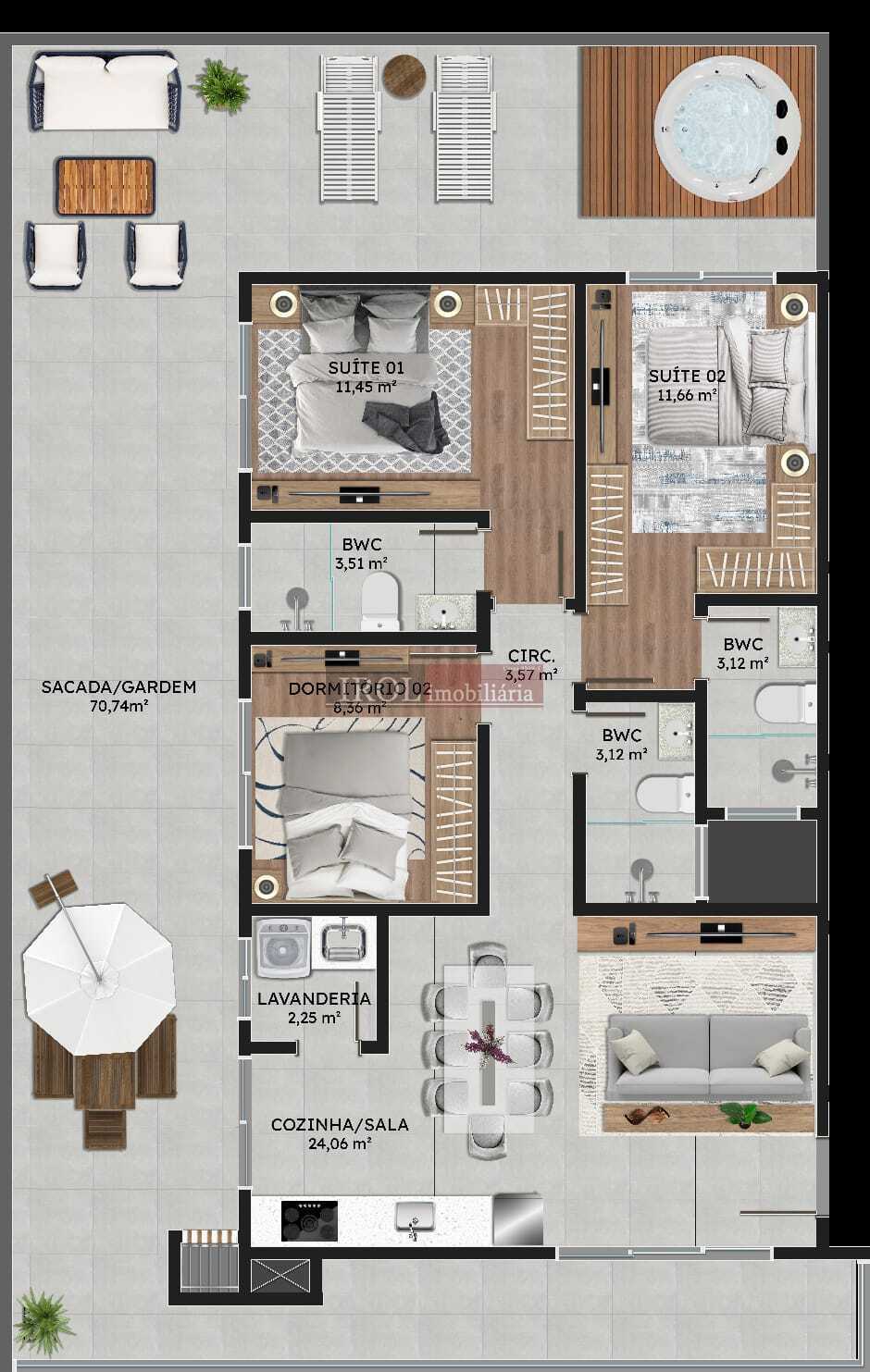 Apartamento à venda com 2 quartos, 76m² - Foto 26