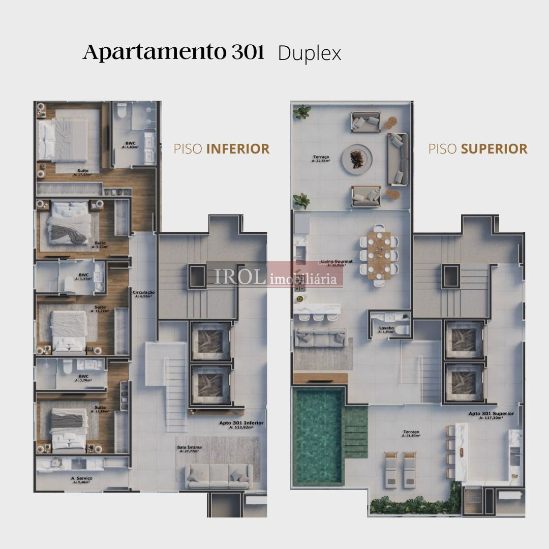 Apartamento à venda com 3 quartos, 179m² - Foto 10