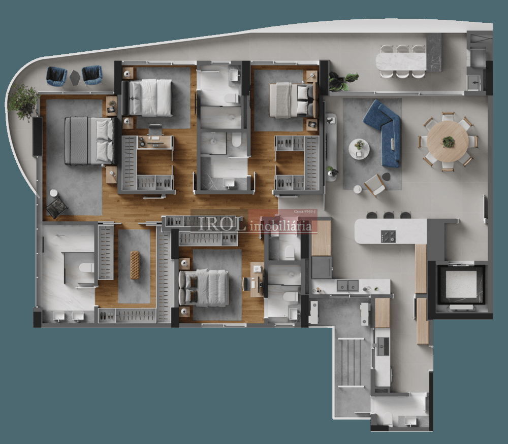 Apartamento à venda com 3 quartos, 168m² - Foto 18