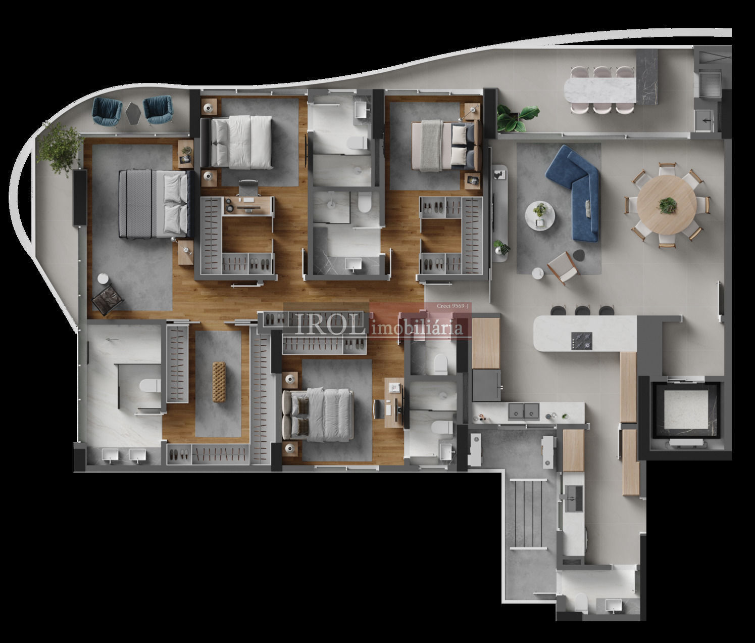 Apartamento à venda com 3 quartos, 168m² - Foto 19