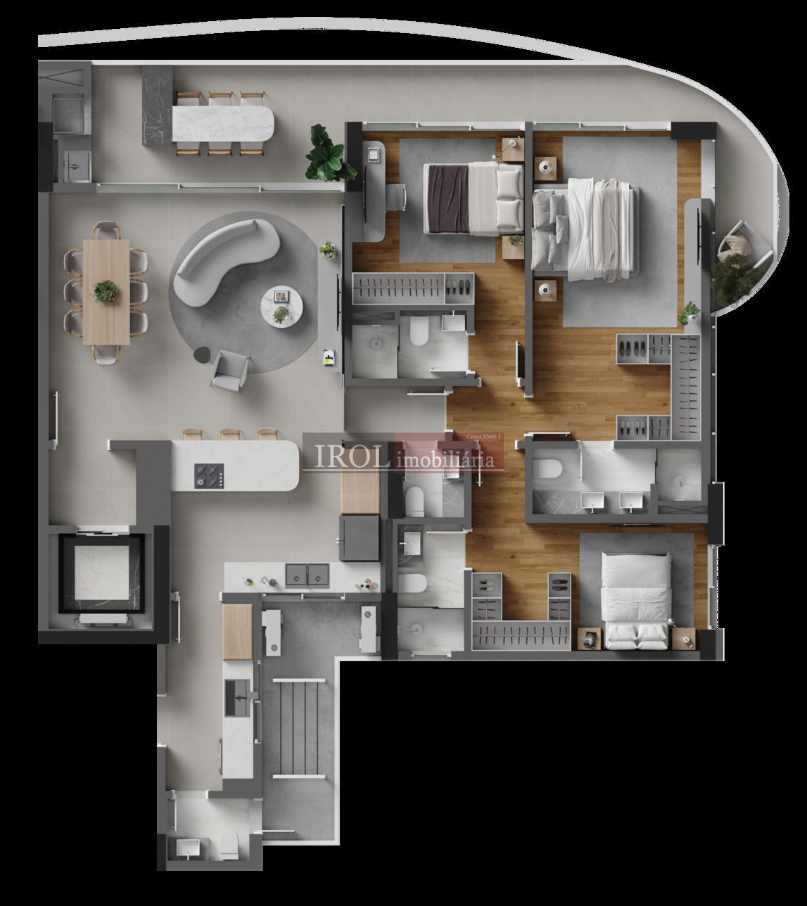 Apartamento à venda com 3 quartos, 168m² - Foto 17