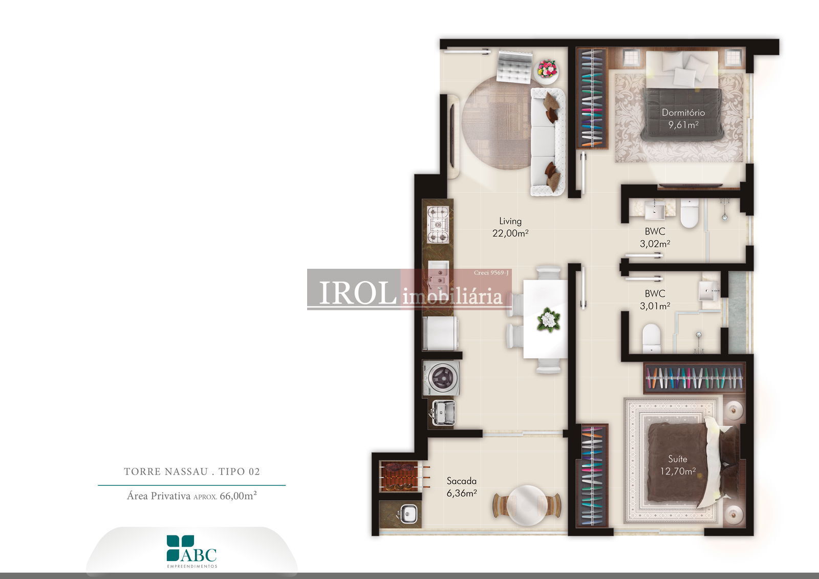 Apartamento à venda com 2 quartos, 62m² - Foto 41