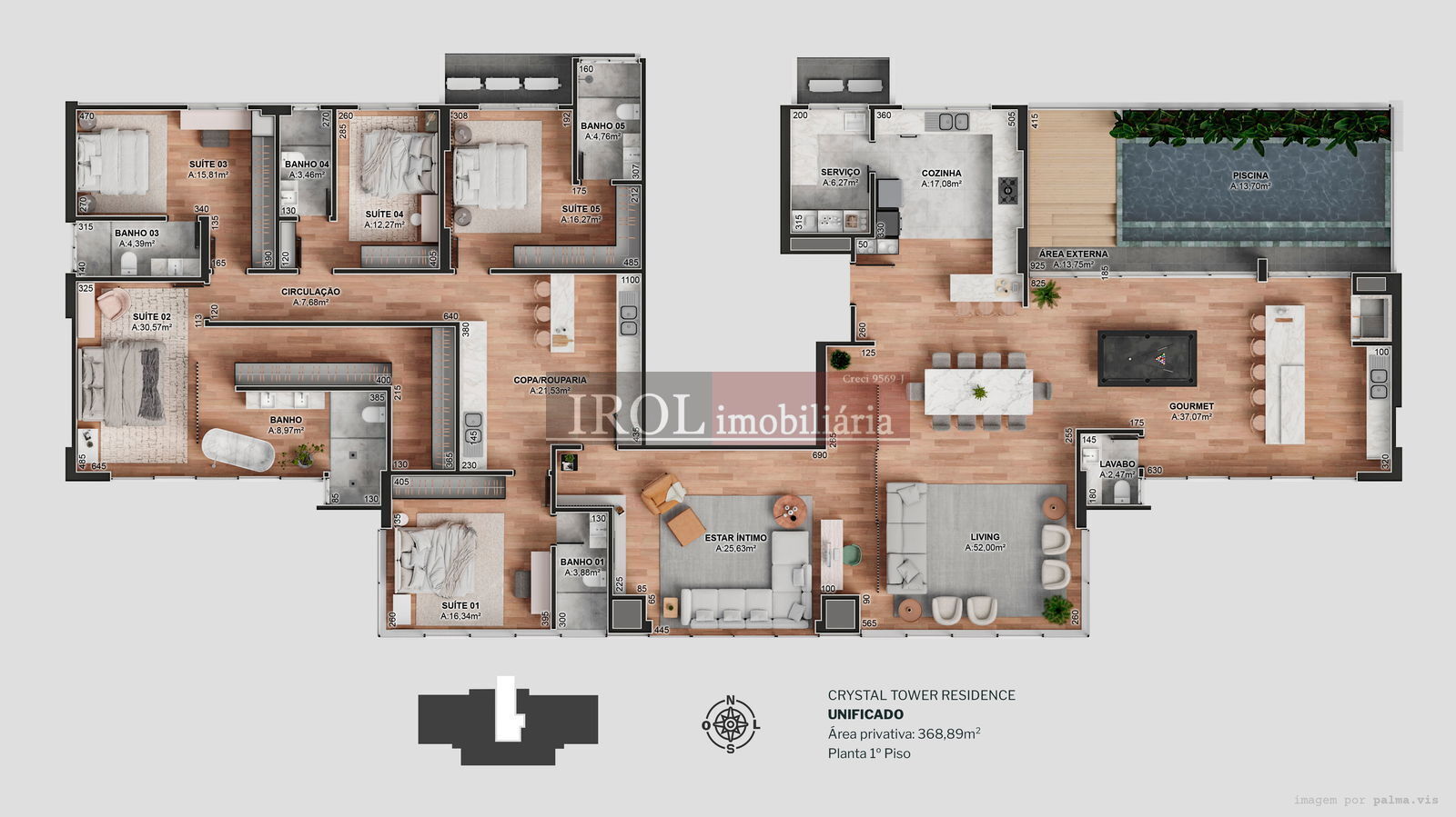 Apartamento à venda com 4 quartos, 173m² - Foto 48