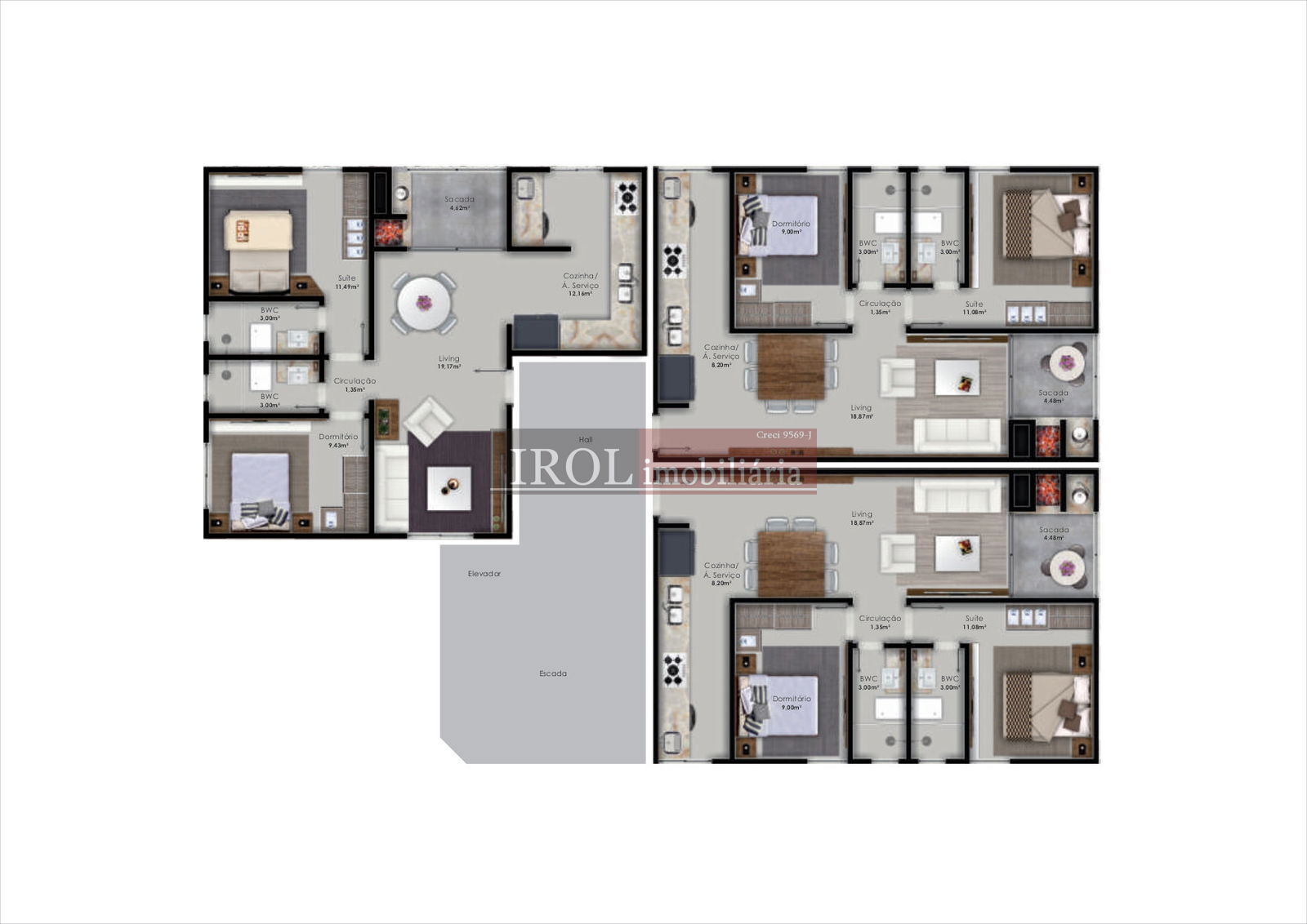 Apartamento à venda com 2 quartos, 171m² - Foto 7