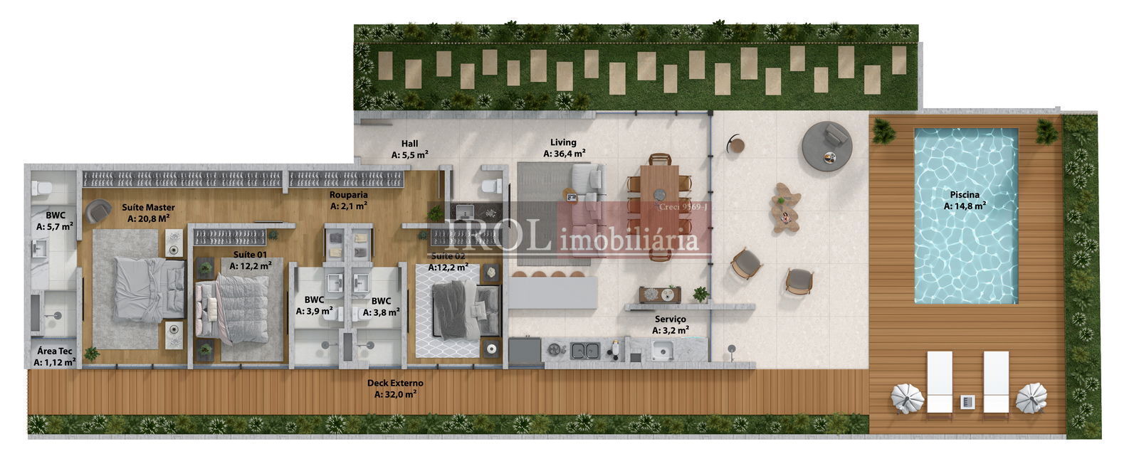 Apartamento à venda com 3 quartos, 163m² - Foto 24