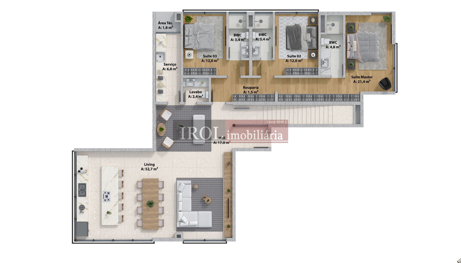 Apartamento à venda com 3 quartos, 163m² - Foto 27