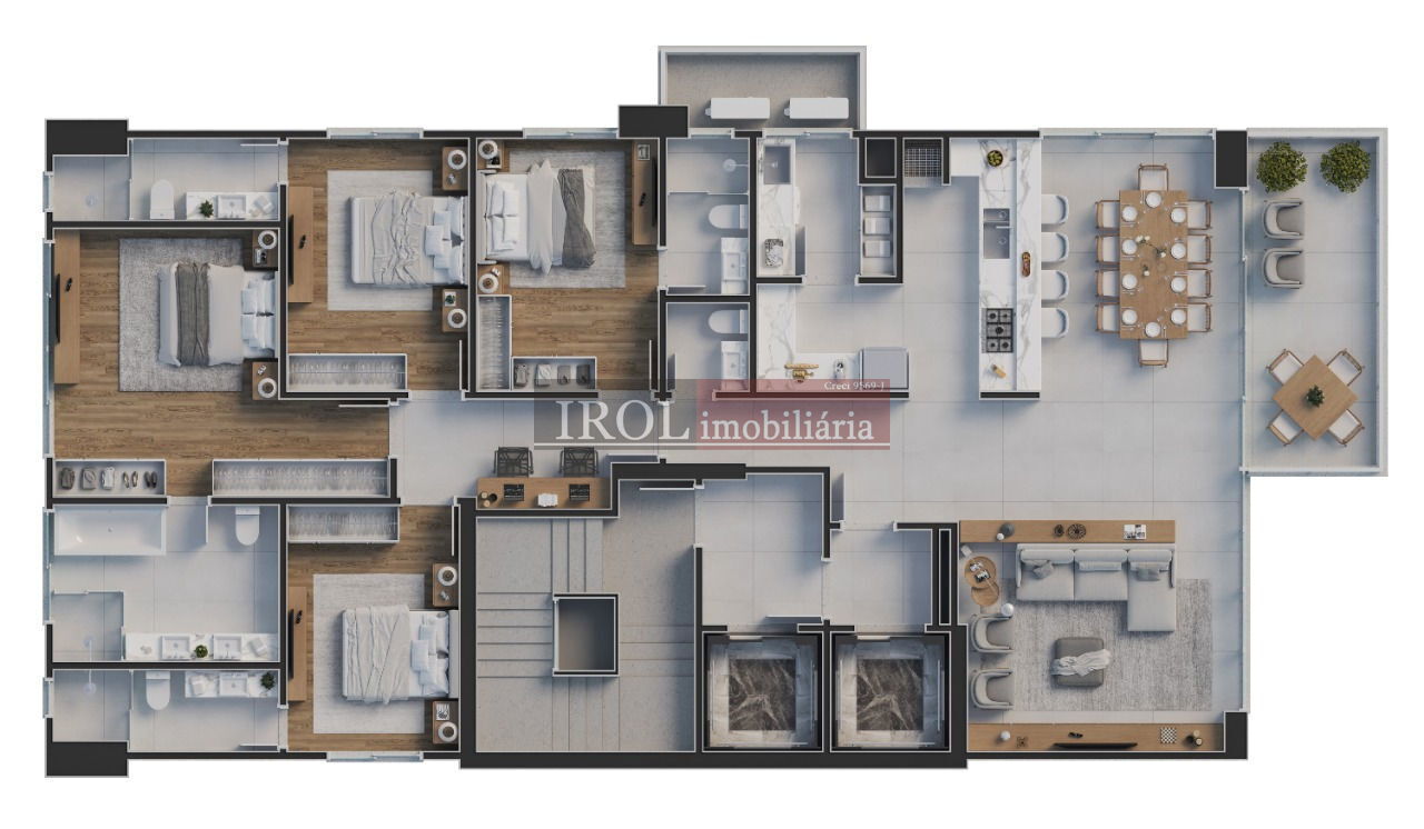 Apartamento à venda com 4 quartos, 178m² - Foto 21